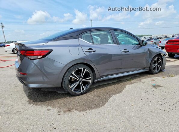 3N1AB8DV4MY201966 2021 NISSAN SENTRA Серый Задняя правая четверть