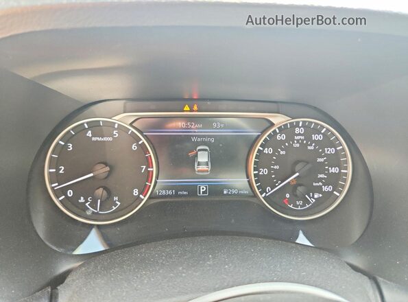 3N1AB8DV4MY285612 2021 NISSAN SENTRA Red Вид щитка приладів