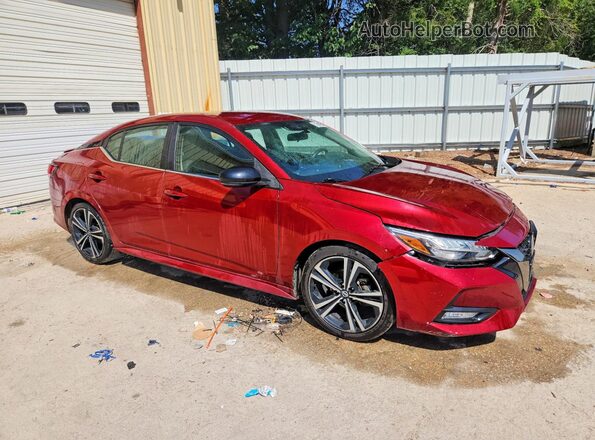 3N1AB8DV4MY285612 2021 NISSAN SENTRA Red Передня права чверть