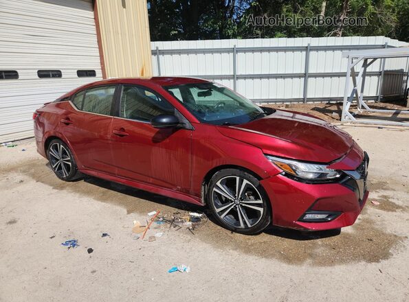 3N1AB8DV4MY285612 2021 NISSAN SENTRA Red 