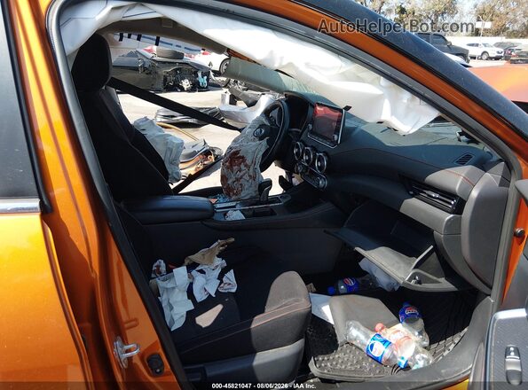3N1AB8DV4MY309729 2021 NISSAN SENTRA Orange Սալոնի դիմացի տեսք