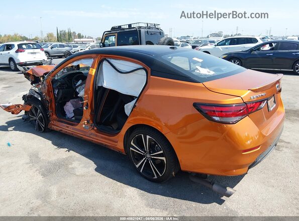 3N1AB8DV4MY309729 2021 NISSAN SENTRA Orange Հետևի ձախ