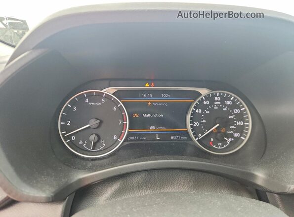 3N1AB8DV5SY256004 2025 NISSAN SENTRA Black Вид щитка приладів