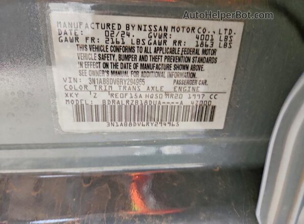 3N1AB8DV6RY294965 2024 NISSAN SENTRA Gray Շարժիչի բաժամունքի տեսք