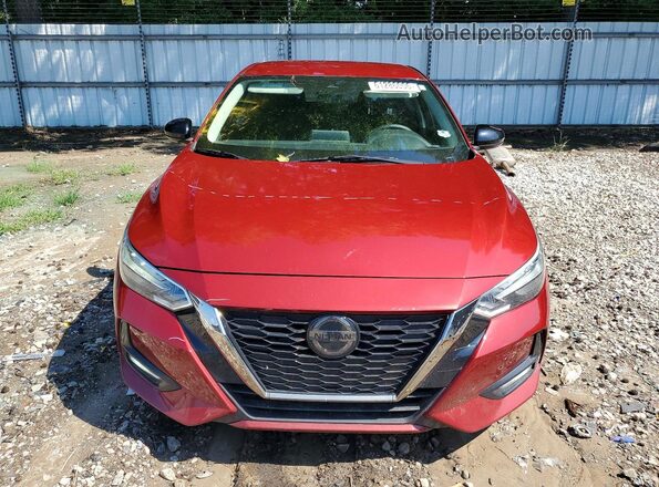 3N1AB8DV7MY210581 2021 NISSAN SENTRA Red წინა ხედი