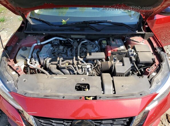 3N1AB8DV7MY210581 2021 NISSAN SENTRA Red უკანა სალონის ხედი