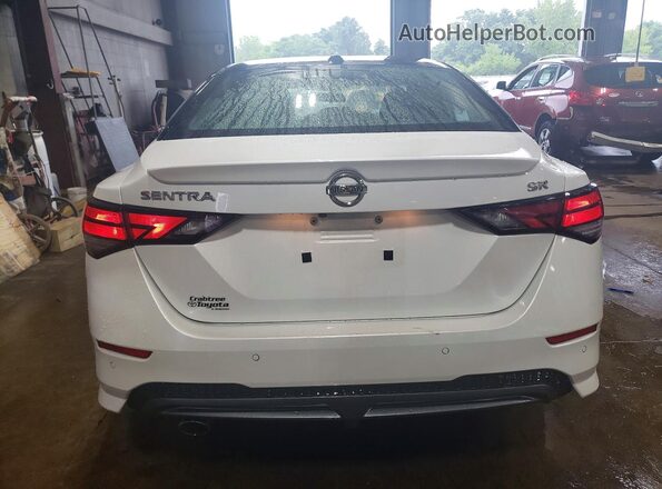 3N1AB8DV7MY287905 2021 NISSAN SENTRA White Rear view