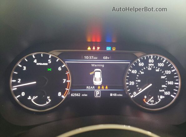 3N1AB8DV7MY287905 2021 NISSAN SENTRA White Instrument cluster view