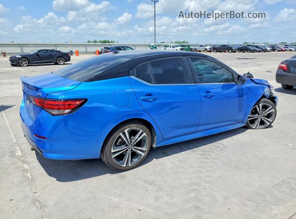 3N1AB8DV8MY278968 2021 NISSAN SENTRA Blue Tył prawy