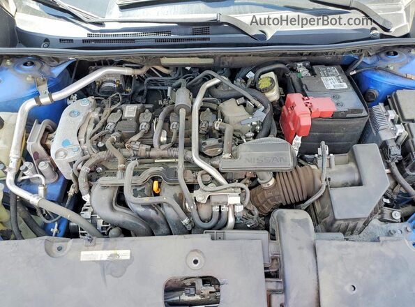 3N1AB8DV8MY278968 2021 NISSAN SENTRA Blue Widok wnętrza z tyłu