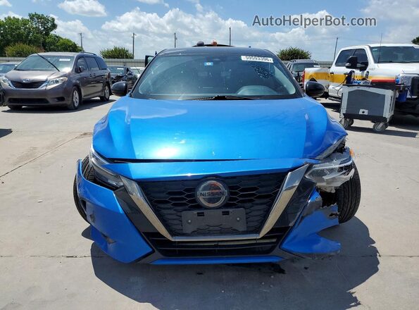 3N1AB8DV8MY278968 2021 NISSAN SENTRA Blue Widok z przodu
