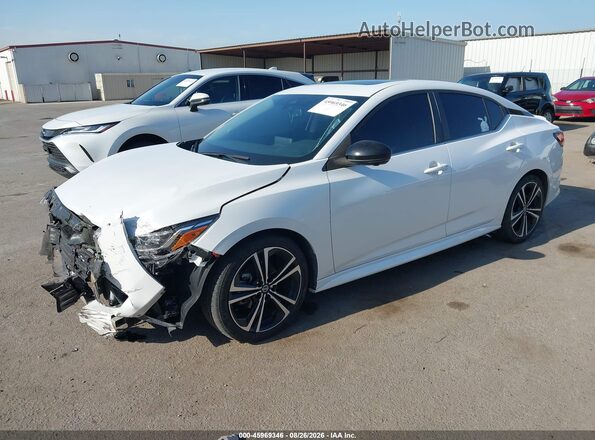 3N1AB8DV8MY306753 2021 NISSAN SENTRA White წინა მარცხენა ხედი სამი მეოთხედიდან