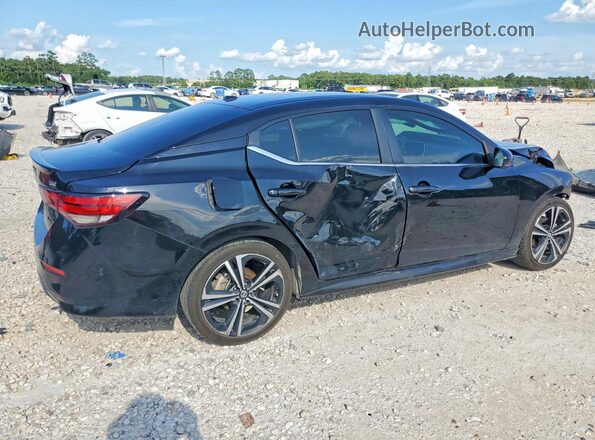 3N1AB8DV9PY253422 2023 NISSAN SENTRA Черный Задняя правая четверть