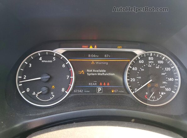 3N1AB8DVXMY219498 2021 NISSAN SENTRA Gray Instrument cluster view