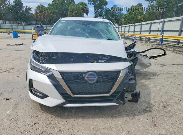 3N1AB8DVXMY225267 2021 NISSAN SENTRA White Front view