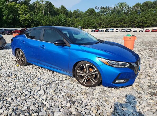 3N1AB8DVXMY313526 2021 NISSAN SENTRA Blue Przód prawy