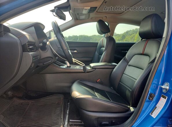 3N1AB8DVXMY313526 2021 NISSAN SENTRA Blue Widok wnętrza z przodu