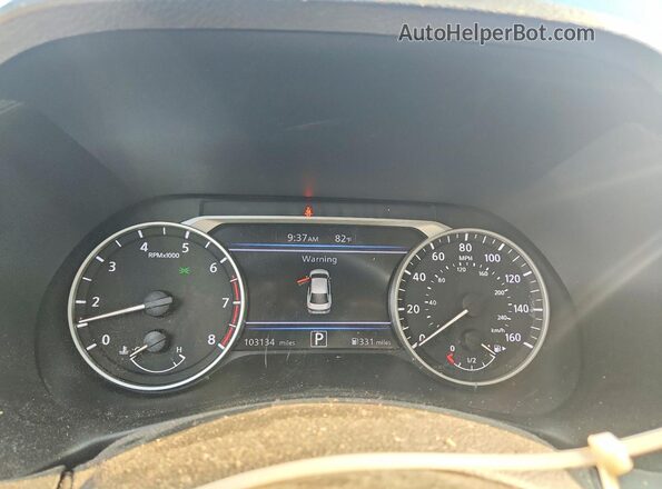 3N1AB8DVXMY313526 2021 NISSAN SENTRA Blue Widok zestawu wskaźników