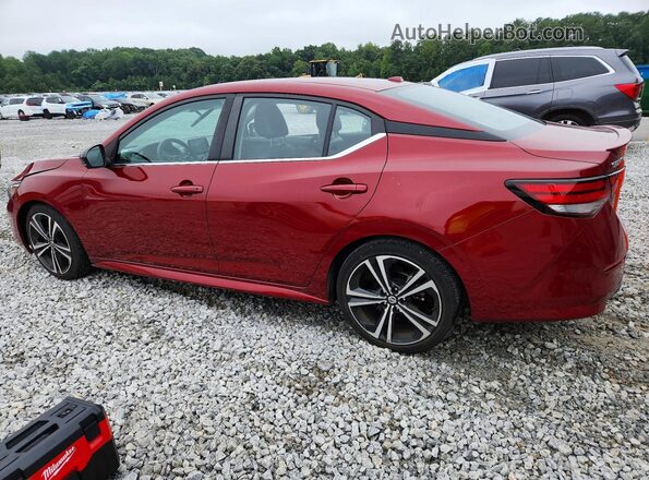 3N1AB8DVXPY307228 2023 NISSAN SENTRA Burgundy უკანა მარცხენა