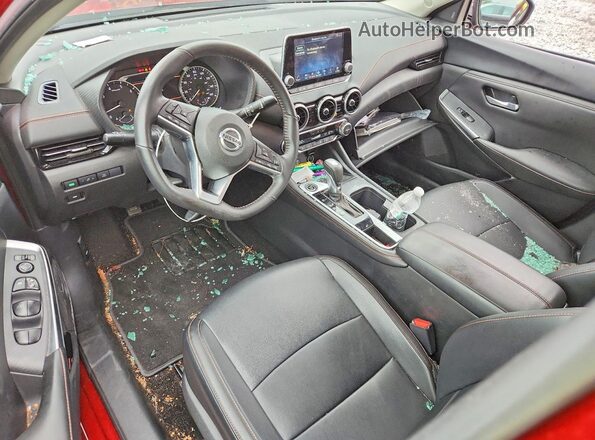 3N1AB8DVXPY307228 2023 NISSAN SENTRA Burgundy წინა პანელის ხედი