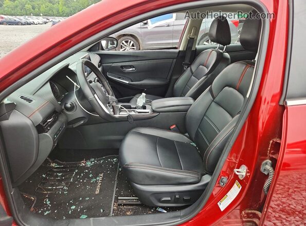 3N1AB8DVXPY307228 2023 NISSAN SENTRA Burgundy წინა სალონის ხედი