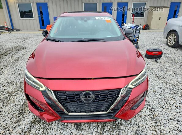 3N1AB8DVXPY307228 2023 NISSAN SENTRA Burgundy წინა ხედი