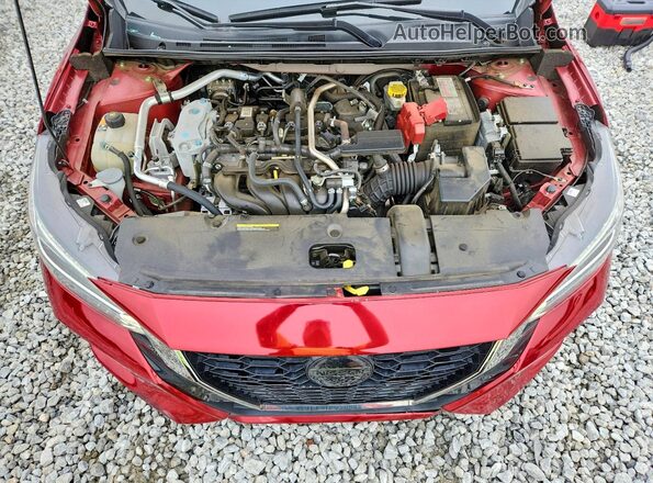 3N1AB8DVXPY307228 2023 NISSAN SENTRA Burgundy უკანა სალონის ხედი