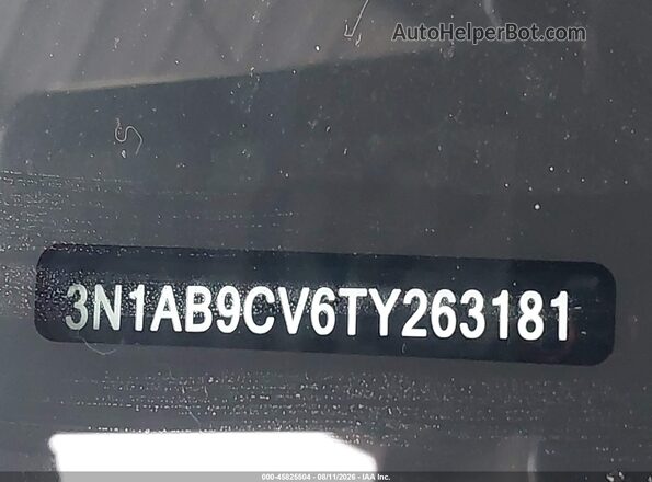 3N1AB9CV6TY263181 2026 NISSAN SENTRA Black Vista del compartimento del motor