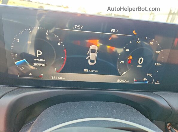 3N1AB9DV0TY219501 2026 NISSAN SENTRA Gray Вид щитка приладів