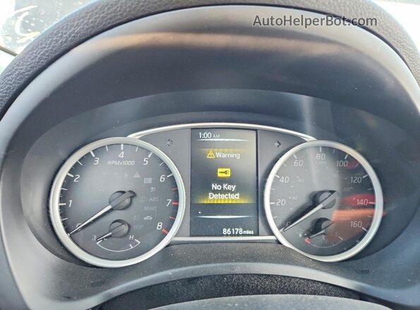 3N1CB7AP0HY319169 2017 NISSAN SENTRA Черный Вид щитка приборов