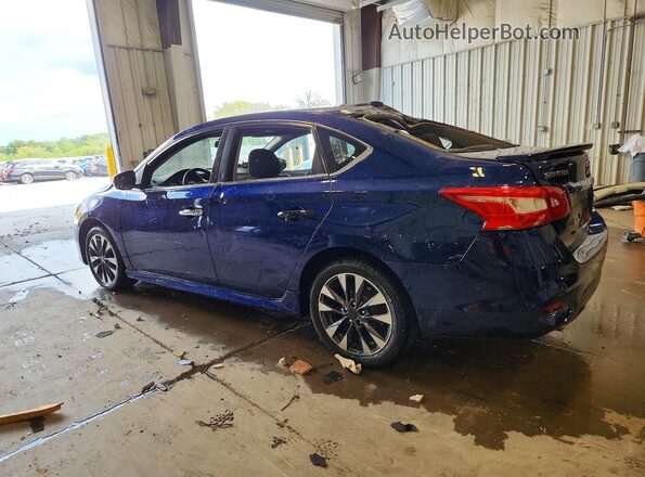 3N1CB7AP1HY205536 2017 NISSAN SENTRA Blue Rear left