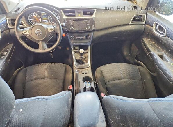 3N1CB7AP1HY205536 2017 NISSAN SENTRA Blue Dashboard view