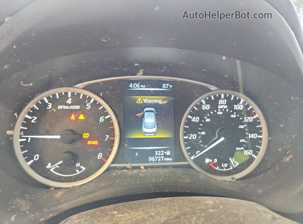 3N1CB7AP1HY205536 2017 NISSAN SENTRA Blue Instrument cluster view