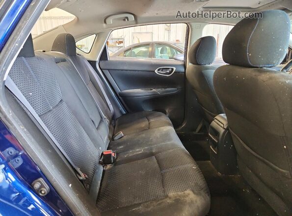 3N1CB7AP1HY205536 2017 NISSAN SENTRA Blue Rear seats view