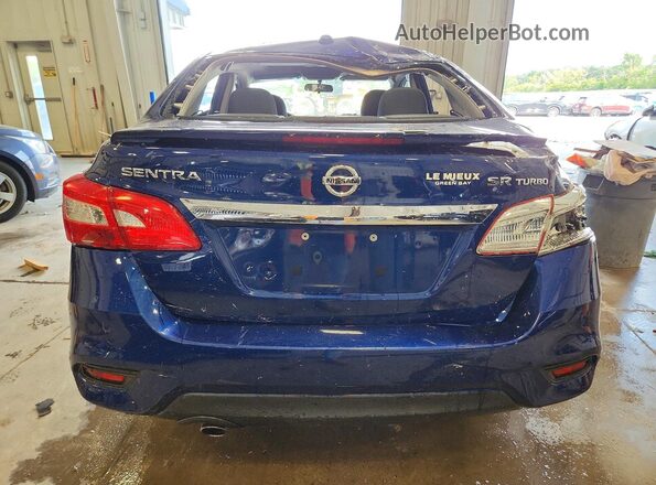 3N1CB7AP1HY205536 2017 NISSAN SENTRA Blue Rear view