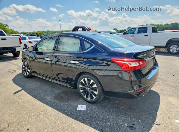 3N1CB7AP1HY240240 2017 NISSAN SENTRA Black Trasero izquierdo