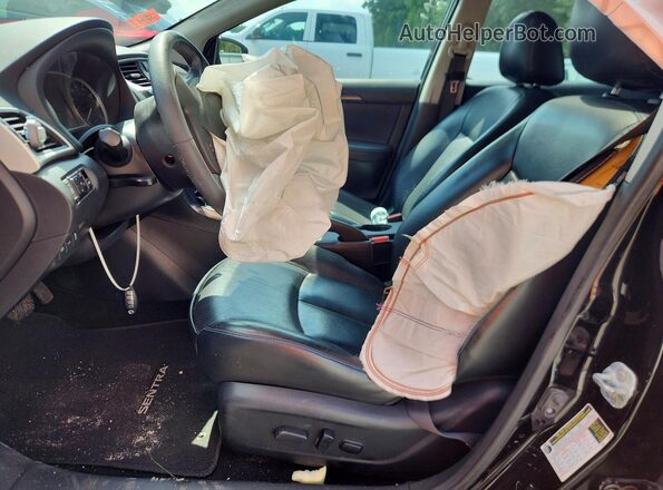 3N1CB7AP1HY240240 2017 NISSAN SENTRA Black Vista interior delantera