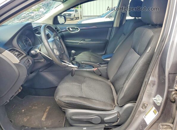 3N1CB7AP1HY276851 2017 NISSAN SENTRA Gray Widok wnętrza z przodu