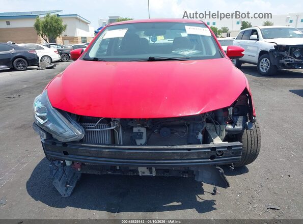 3N1CB7AP4HY235193 2017 NISSAN SENTRA Red Rear interior view