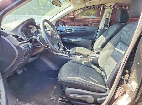 3N1CB7AP4HY238482 2017 NISSAN SENTRA Black Вид салону спереду
