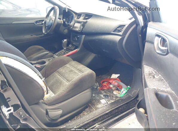 3N1CB7AP4JY227603 2018 NISSAN SENTRA Black Вид салону спереду