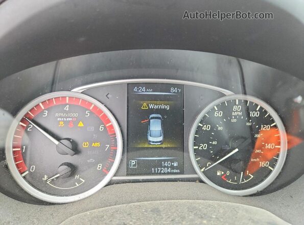 3N1CB7AP6HY370885 2017 NISSAN SENTRA Gray Widok zestawu wskaźników