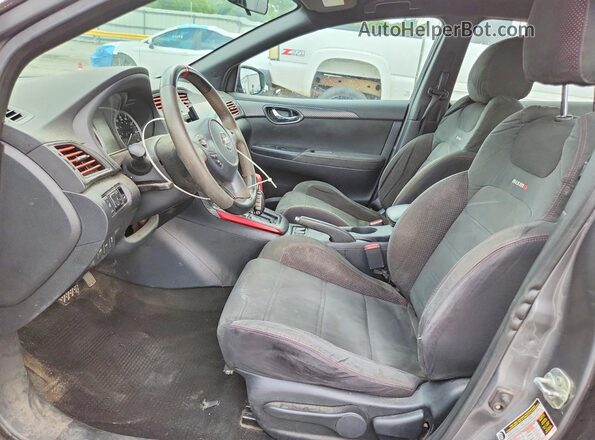 3N1CB7AP6HY370885 2017 NISSAN SENTRA Gray Widok wnętrza z przodu