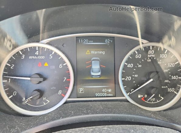 3N1CB7AP6HY381191 2017 NISSAN SENTRA White Instrument cluster view