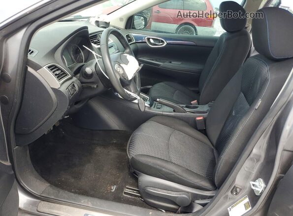 3N1CB7AP7HY220686 2017 NISSAN SENTRA Gray Widok wnętrza z przodu