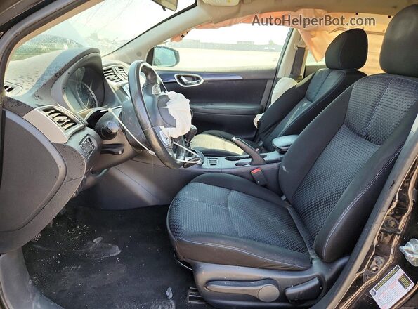 3N1CB7AP7HY227220 2017 NISSAN SENTRA Black წინა სალონის ხედი