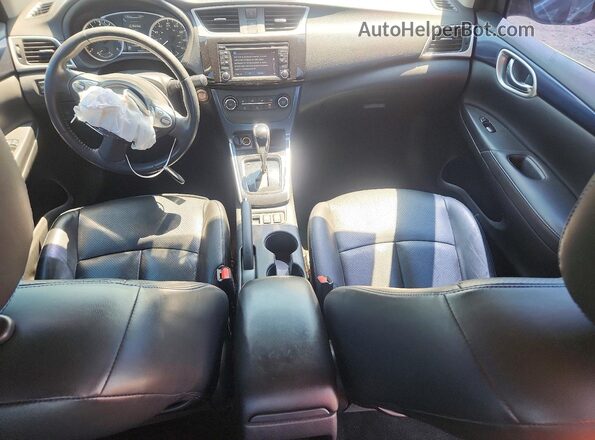 3N1CB7AP9HY224741 2017 NISSAN SENTRA Черный Вид панели приборов