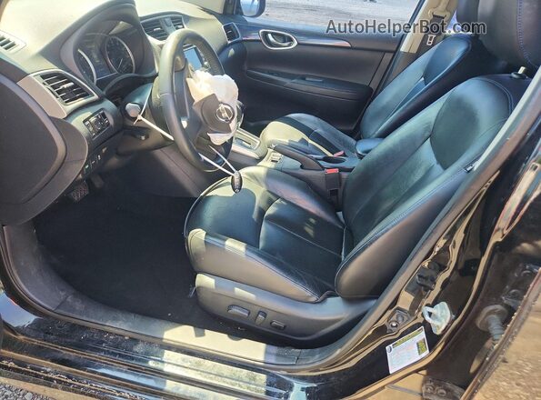 3N1CB7AP9HY224741 2017 NISSAN SENTRA Черный Вид салона спереди
