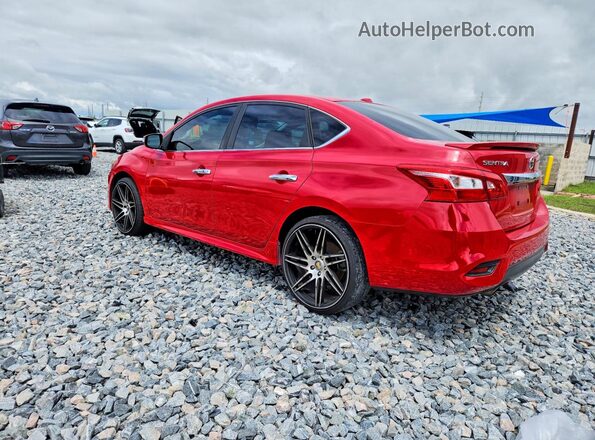 3N1CB7AP9HY301186 2017 NISSAN SENTRA Red Հետևի ձախ