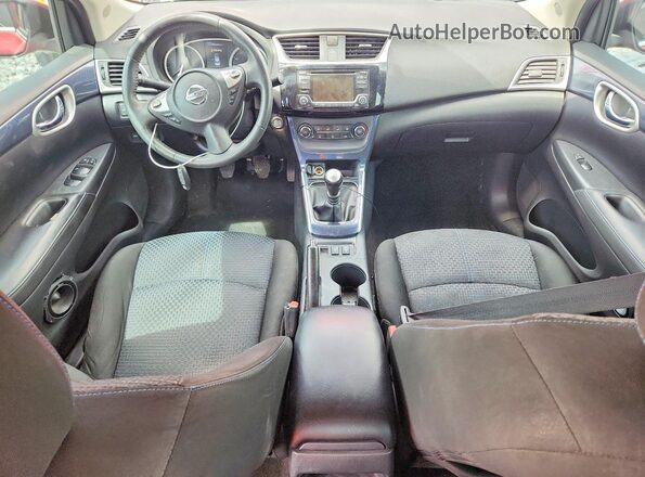 3N1CB7AP9HY301186 2017 NISSAN SENTRA Red Առջևի վահանակի տեսք
